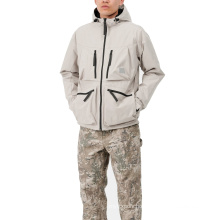 2021 New Waterproof Work Wear Men Hooded Jacket Mesh Lining for breathability